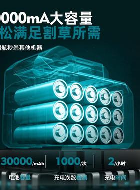 锂MRP池电动割草机充电式大功割草神电器除机率农用草工具除草打