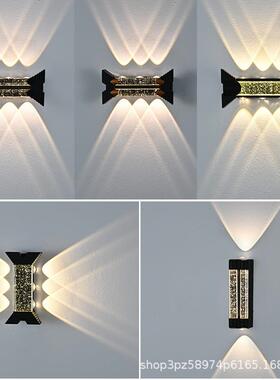 户防水灯露F1003-03台别墅大门灯花园柱头灯轻奢气泡上材下照明铝