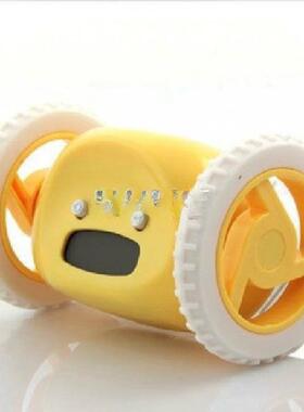 #钟闹L-101886起床小学叫生醒网红超火懒起床会跑的款钟黄色黑虫