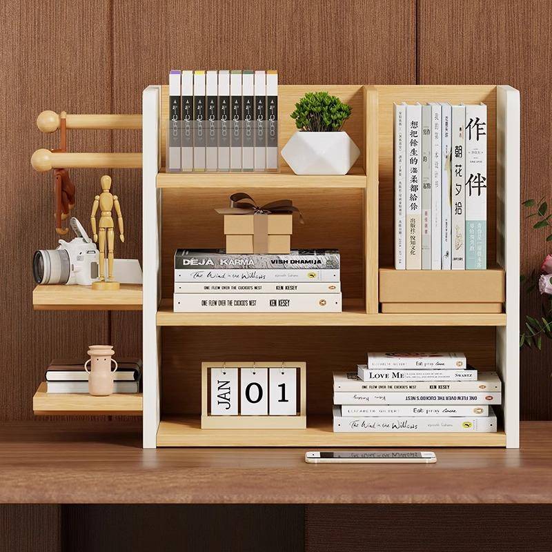 桌书架洞洞上面置物桌架家用学习书桌多层办URO公室工位收纳展示