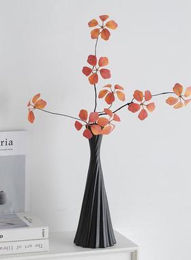 件门小口创意蜀现代玄简约白色陶瓷装饰干花花瓶JRN桌面关插花摆