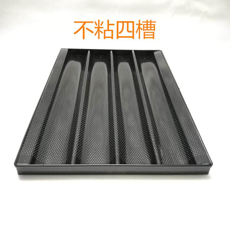 全包框铝合金式刷油四槽法五槽法棒面烤盘不沾法520-66棍模具免包