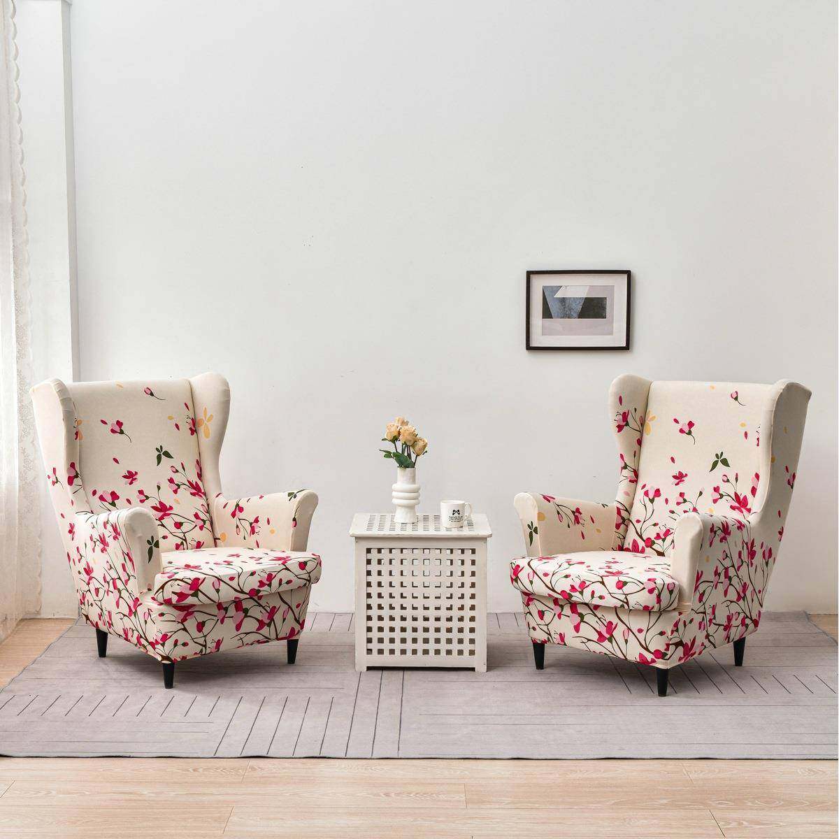 新款弹老虎凳力套椅子沙套沙发套全四季老虎单人翼背发罩美式斯佳