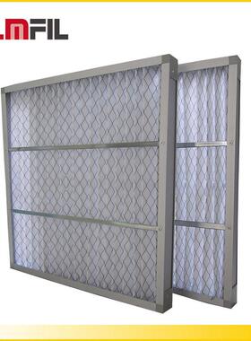 工空调机过UXK房用铝合金框G加4折初效板式双面网叠空气滤器过滤