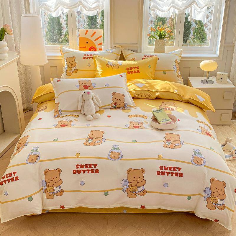 A类纯2棉童儿DW001-3.被套单件单人120x150x00男孩女孩棉被罩全被