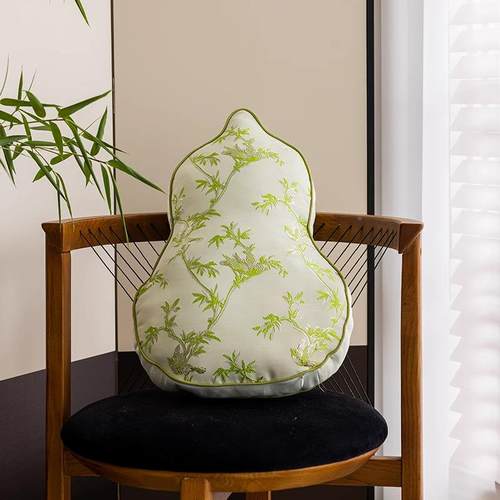 则中式异葫形芦抱枕国新风不规靠枕客厅沙发jx063含芯靠垫异形靠