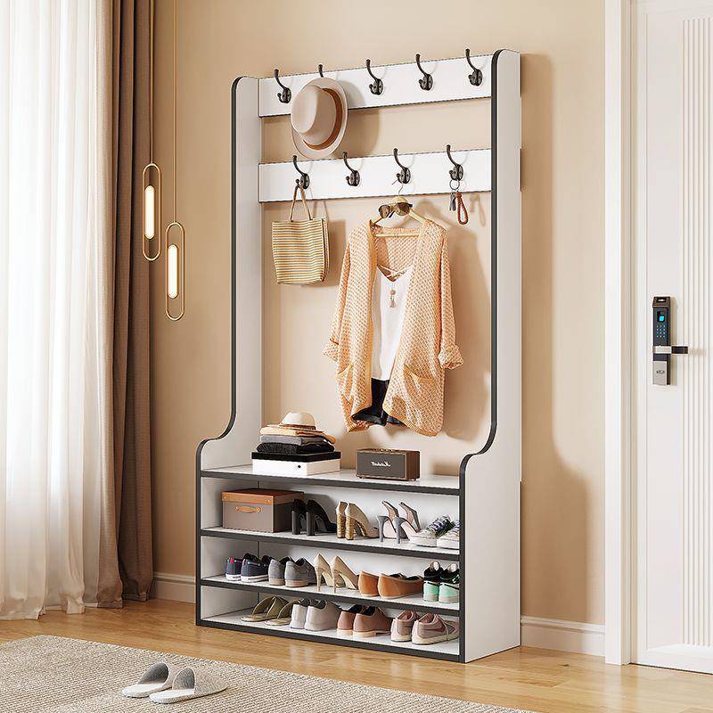 款实木衣帽架鞋组合新一体门架口家用见详情简约现代厅鞋客柜卧室