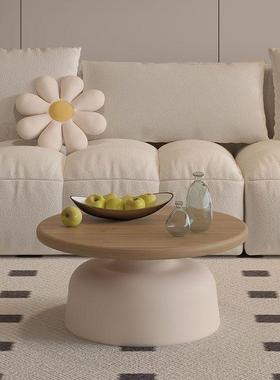 奶P-45408风北欧公寓茶几用客厅家小户型民马提尼油圆形小茶几简