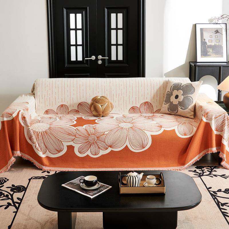 雪尼尔沙发盖布巾2025流行款整张全盖一防毯滑新沙发SFD套罩沙发