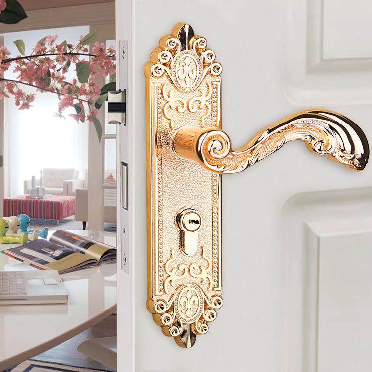 基亚锁业内锌合金欧式金色门门锁实木房门静锁具JY011室锁卧室音,基础建材,机械门锁,淘宝优惠券,粉丝福利购,淘宝优惠卷