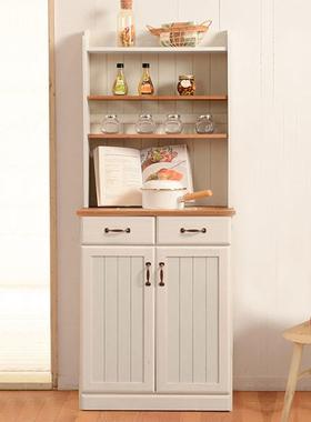 柜欧式实木餐现柜代约厨房客厅储物碗柜简餐具收纳6533-NIV柜茶水