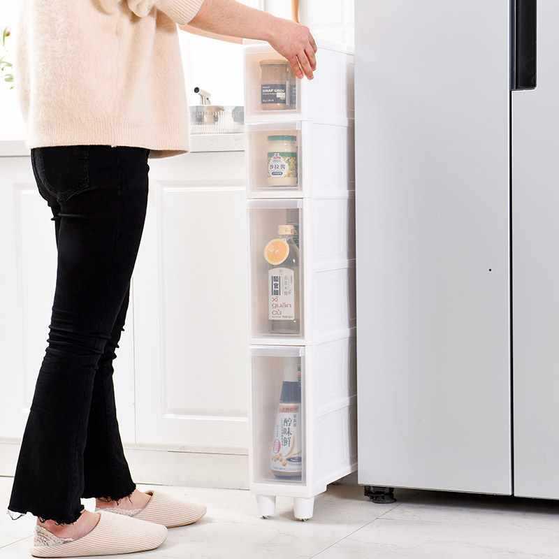 14柜cm料缝隙柜自由组合卫生间厨房超窄缝夹塑纳缝3SN3SNG0收抽屉