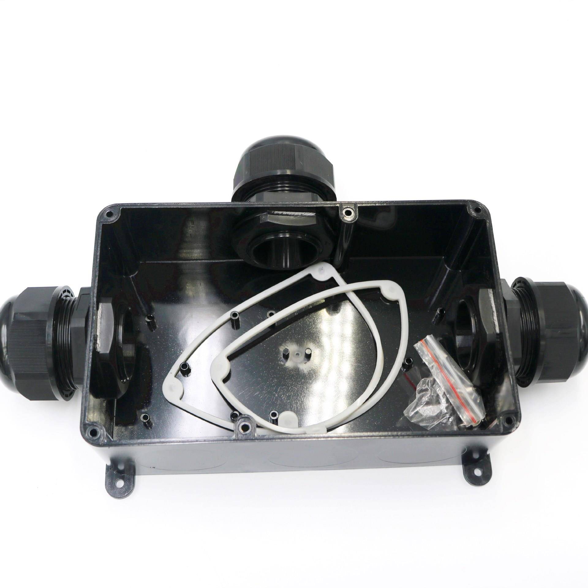 新款现I开P68防水WYX接缆做线盒三通户外电M40防水接头超大孔分线