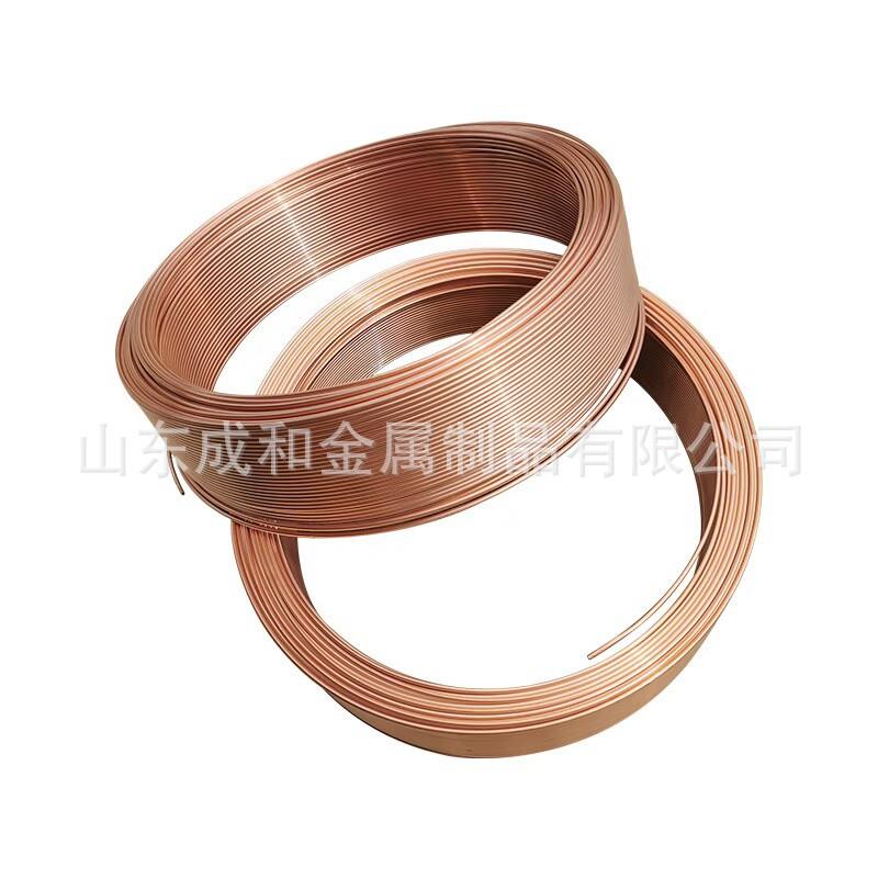 现货供应T制2紫铜管空调冷专用铜P管冷媒空调铜管大口径紫YTJ铜盘