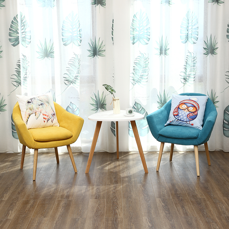 心理咨询沙发布置沙发茶几团体辅导接待室布艺单人沙发椅装