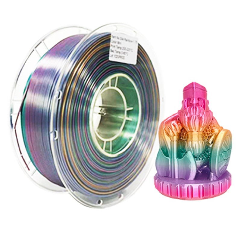 PINRUI 丝绸彩虹3D打印耗材 多色渐层 3D印表机线材料1.75mm