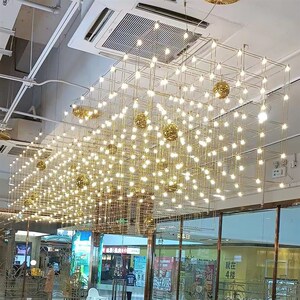 满天星光立方装饰吊灯大厅售楼部酒店大堂酒吧创意个性工程灯定制
