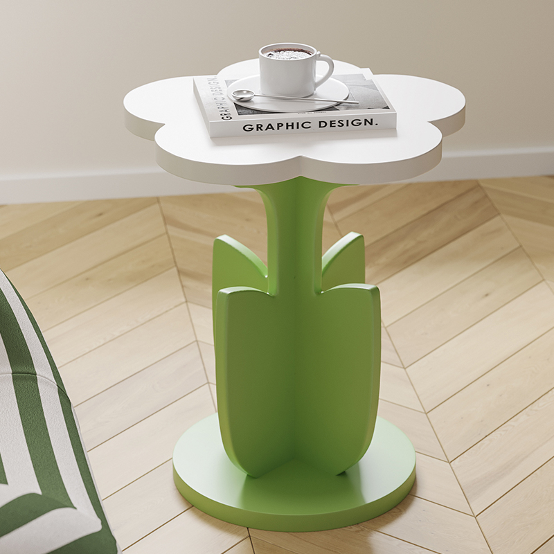 小清新奶油风装饰茶几落地摆件沙发旁小边几卧室软装乔迁新居礼品