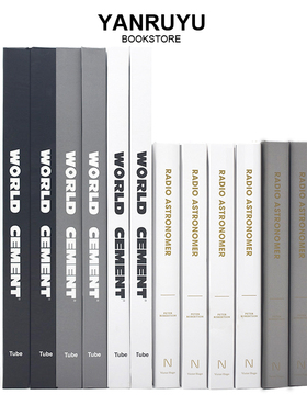 样板房装饰摆饰书籍 简约创意客厅摆设 黑白灰颜色精装硬壳真书