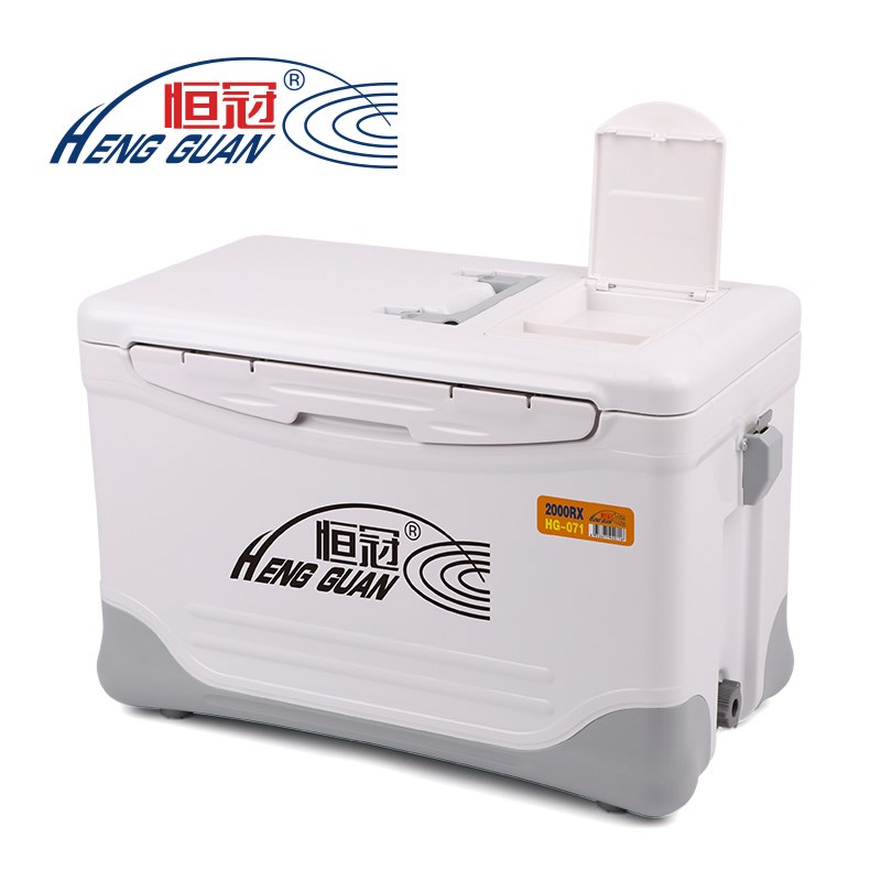 恒冠新款海钓保温箱20/2L多功能轻便路亚钓鱼箱矶钓可坐竿插070