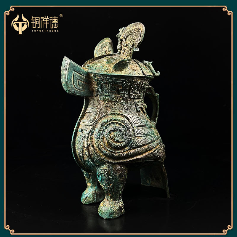 仿古青铜器妇好鸮尊工艺品摆件客厅办公室装饰品铜器文玩送礼佳品