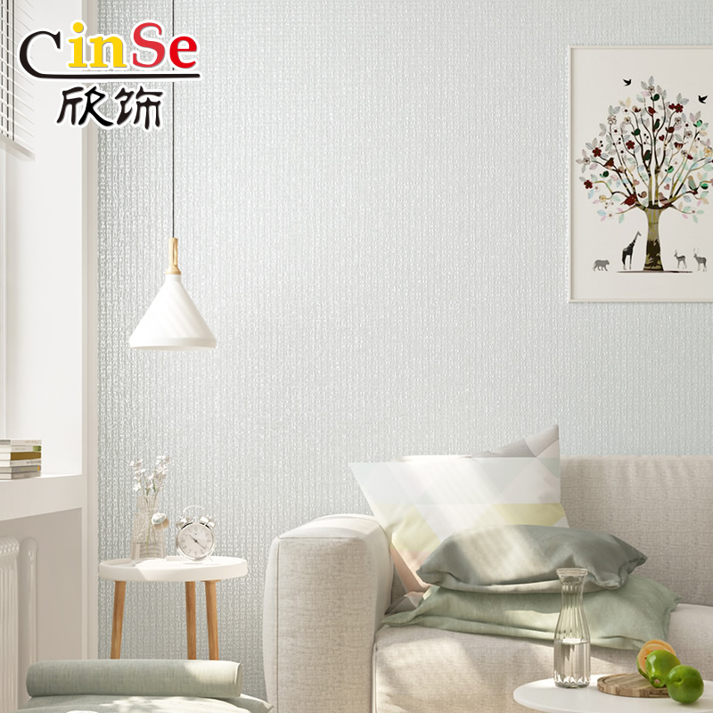 墙布客厅蓝色主卧2023新款壁纸卧室壁布无缝全屋电视背景墙纸高端