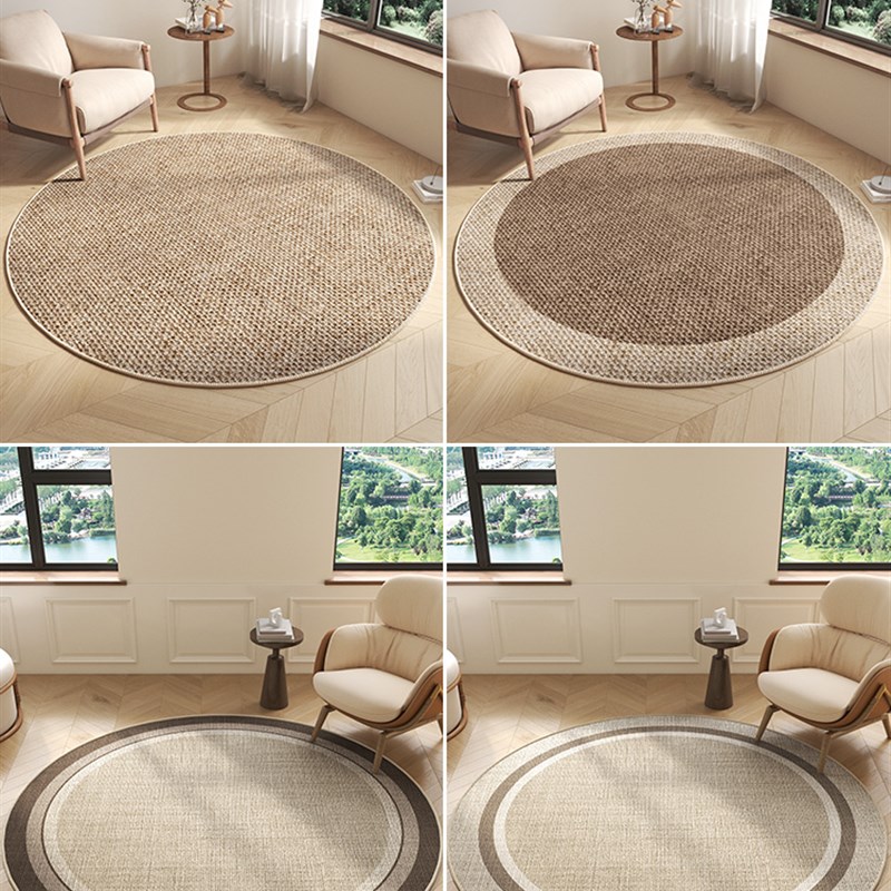 圆形地毯高级感客厅沙发茶几椅子垫加厚卧室电脑椅转椅梳妆台地垫