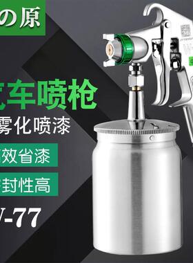 原装井原油W漆喷枪-77乳胶钣漆金汽车家具涂具料喷漆工87400气动