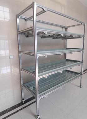 多移动动轨道育层支架苗床滚动式立ONB体苗架潮汐面板活种植苗床