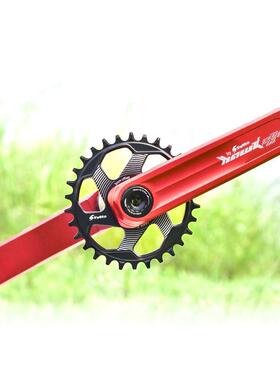 SWTXO地自行012车曲柄半CNC中M0空一体牙盘1山7M铝轴GXP曲柄改装