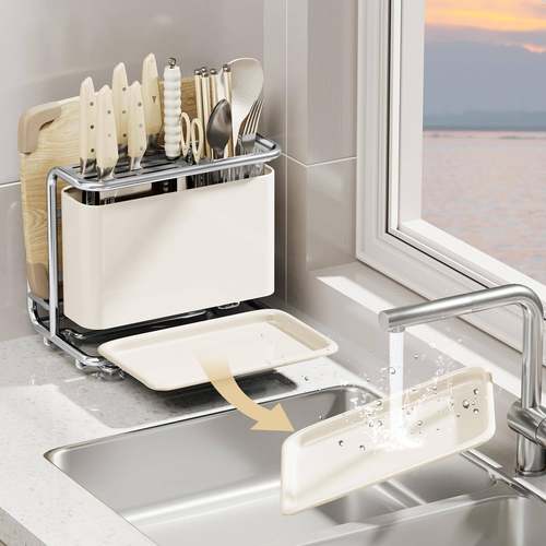 厨房刀架置体物菜架多功能挂台CXJ2419面壁式菜刀板架筷筒一刀具