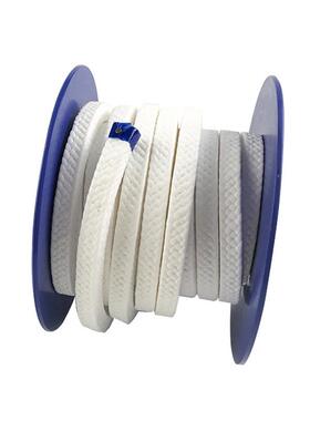 白色四氟盘根定制聚四烯氟乙密制封件编织CYC厂家直发定封密件