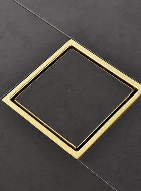 110*110形mm隐形H不锈钢阳台卫生间排水地漏厂方家IDHIDL142-L143