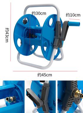 5米大号水管软手XKH提纳收架卷管器浇花洗3车水枪管绕管器收管盘