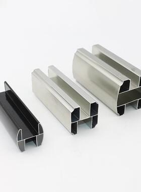 卫间隔断配件铝材公所共厕铝合金小椭圆上生梁大H拉杆卡RWN管压横