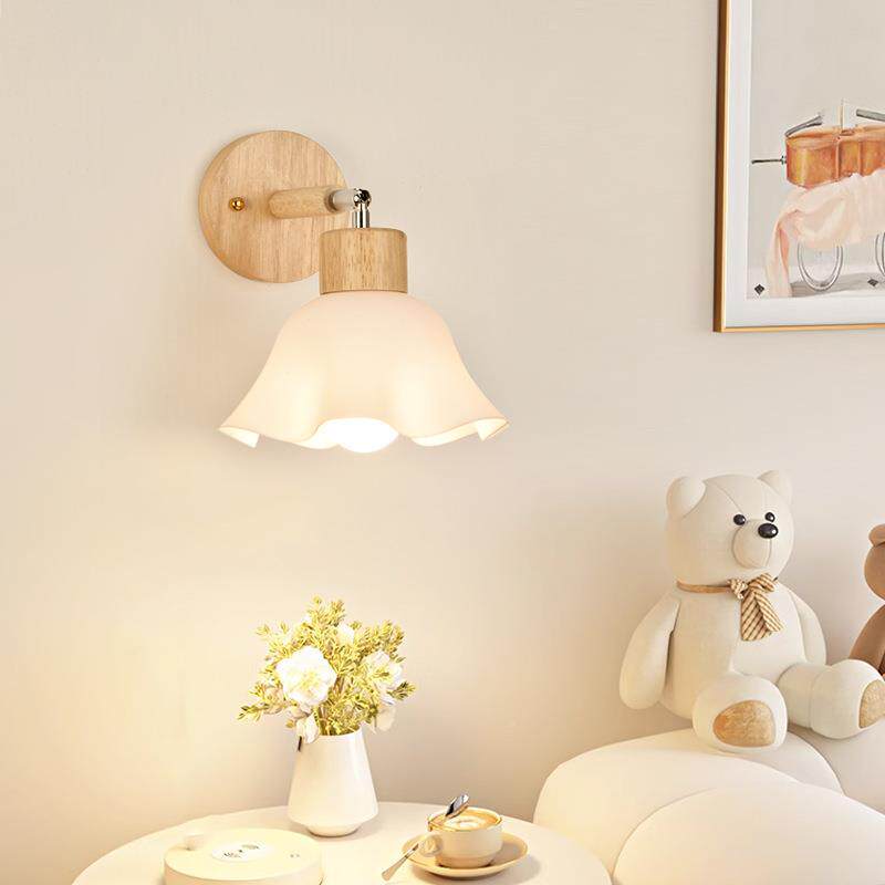 原木风灯可卧室床厅31570头灯调节北欧客背景墙走廊壁过道墙壁灯