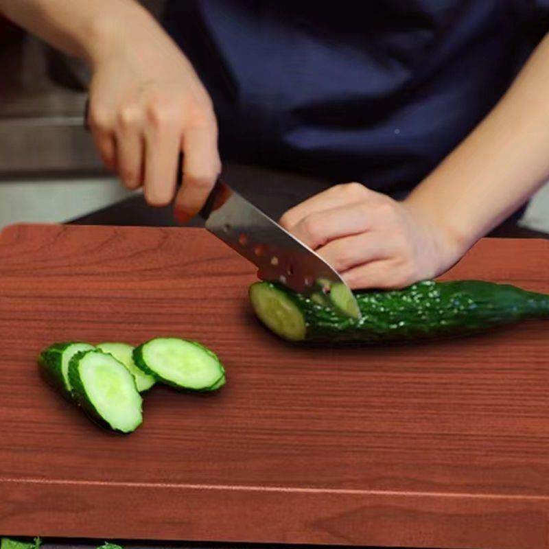 正宗铁木板菜板防霉用p4Ji38pH切板实家砧木整块案板厨房加厚菜板