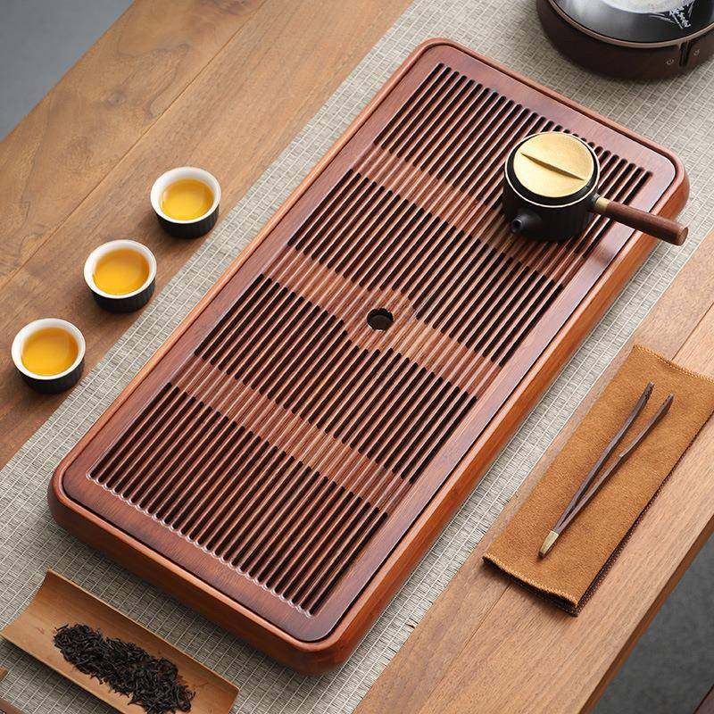 茗家用台小CP-PM-01型托盘竹制干泡台轻奢功夫茶沥水储品排水简约