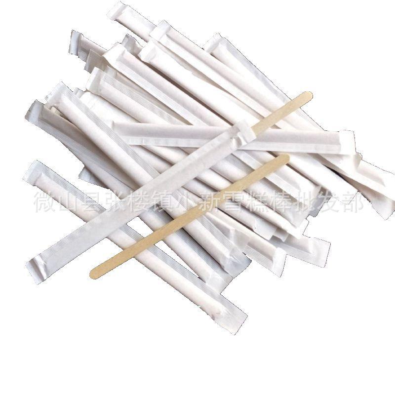 厂咖家生产全封闭支单包装啡0135棒桦木咖啡拌棒搅一次性木制咖啡