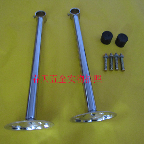 北京不锈钢单杆双杆式固定晾衣架晾衣杆窗帘杆浴帘杆晒衣杆晒衣架