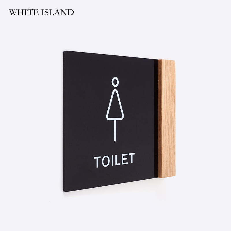男女卫生间指示牌酒店WC厕所标识牌门牌面侧装洗手间提示牌