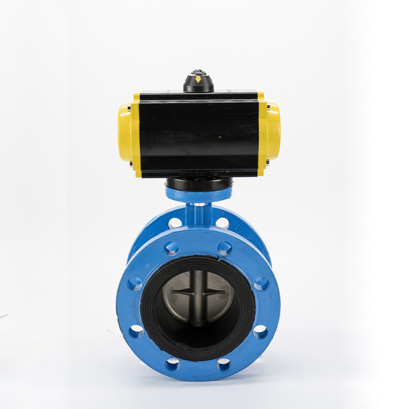 T气动蝶D1X 对夹式橡胶四氟软密封球墨/30板门DN-DN00