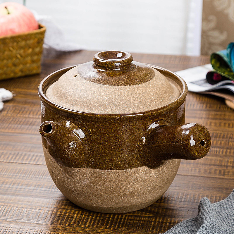 特大号陶土传统老式无釉药罐煎药壶熬药煲插电磁炉汤燃气明火砂锅