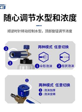 高压AP泡沫壶洗车机泡沫水扇形喷壶家793用压水抢雪枪花神高器