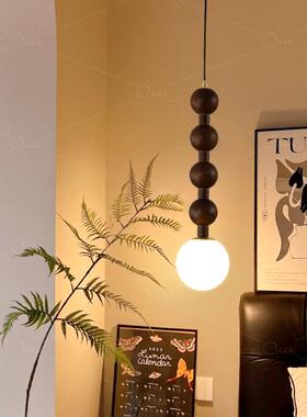 美德法式中c21376古卧室床头灯美拉式复古餐厅艺吧台实木术葫芦吊