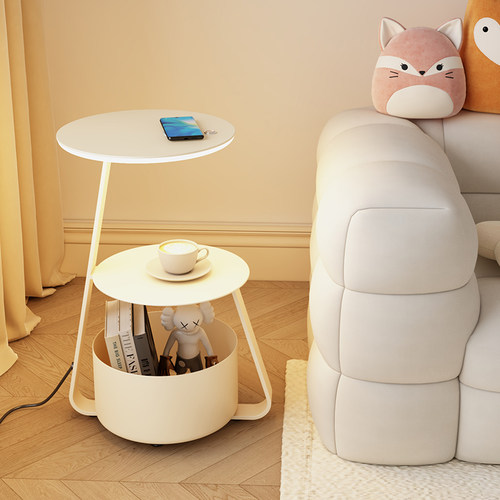 2023新款客厅沙发旁边几置物落地灯卧室智能床头柜一体氛围灯台灯