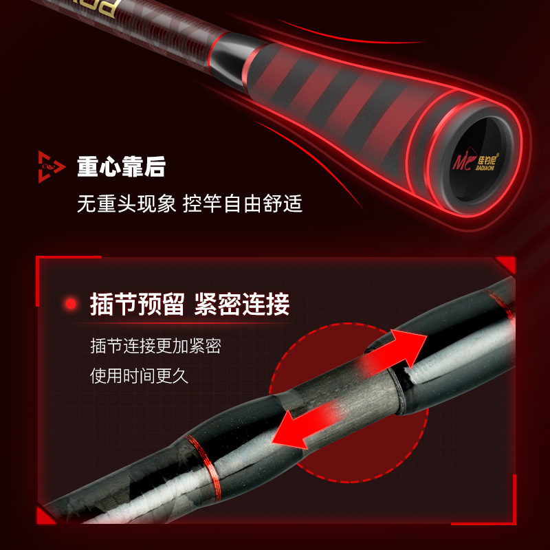 佳钓尼BN路滑竿滑漂路亚竿大导环卷线器远投滑漂专用路亚全矶杆