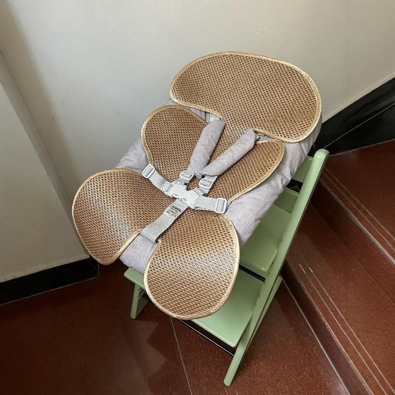 新生儿躺椅冰丝凉席配件 适配ST成长椅宝宝餐椅Newborn冰藤凉席垫