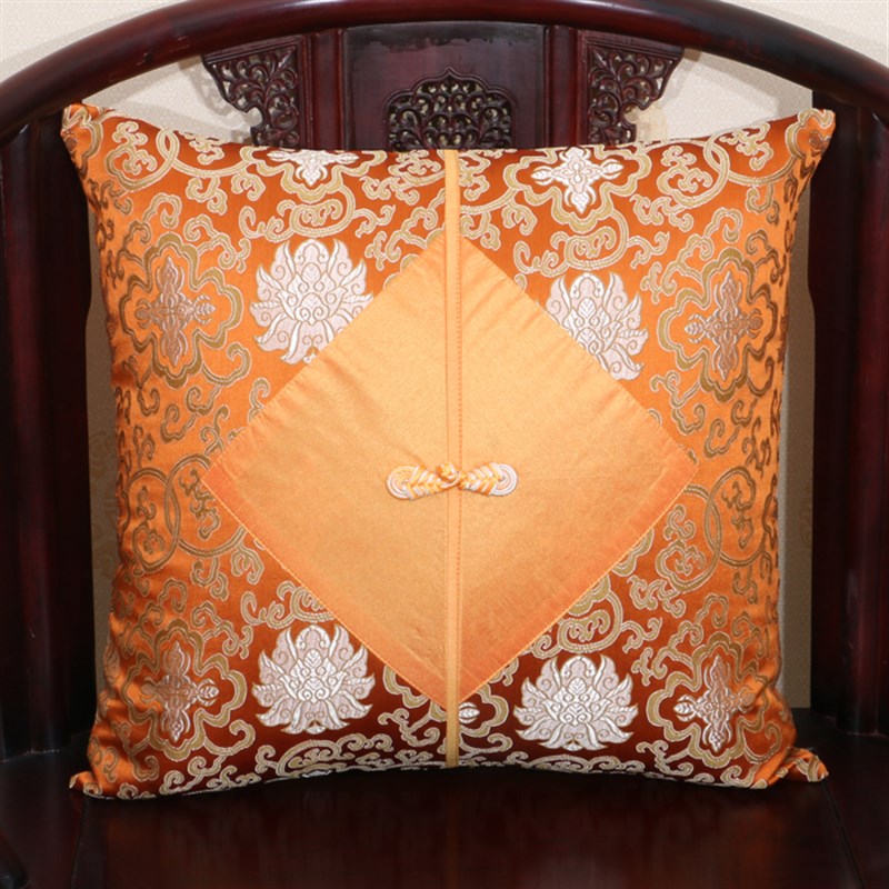 艺必旭 真丝云锦皇家琵琶扣沙发靠垫 抱枕 靠枕创意靠包抱枕