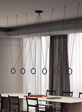 简Lode计sIVY现代约设计师餐厅卧室客厅复式高端设L772吊ED灯